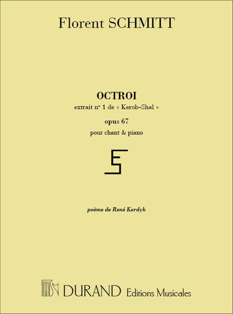 Octroi Chant-Piano
